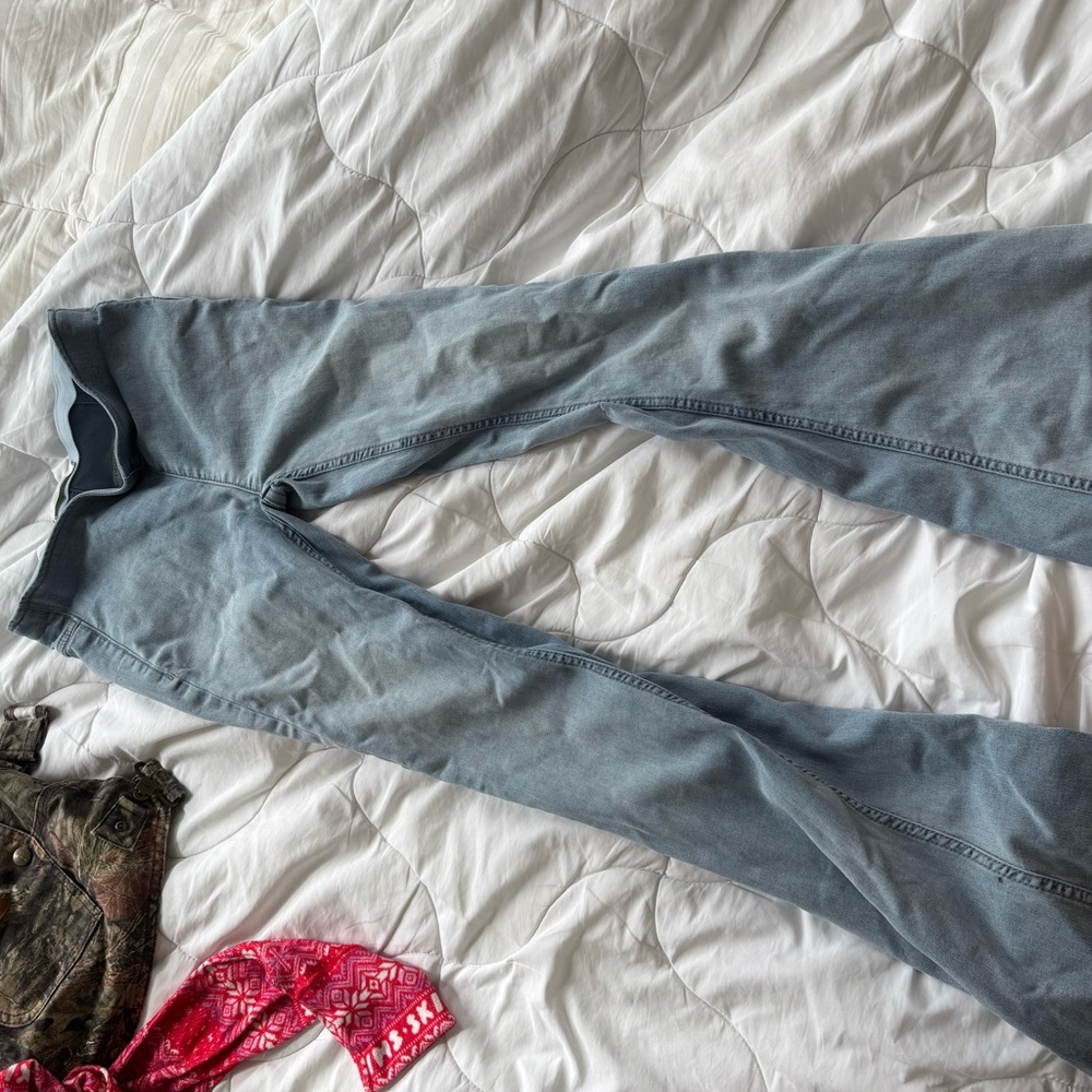 Free People Blue Flare & Wide Leg Jeans